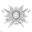 fireball  tattoo design idea