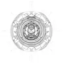 fireball  tattoo design idea