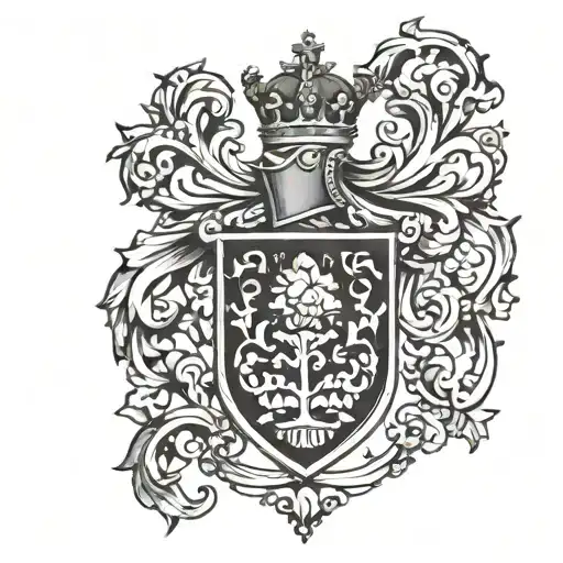 family crest  tattoo design idea