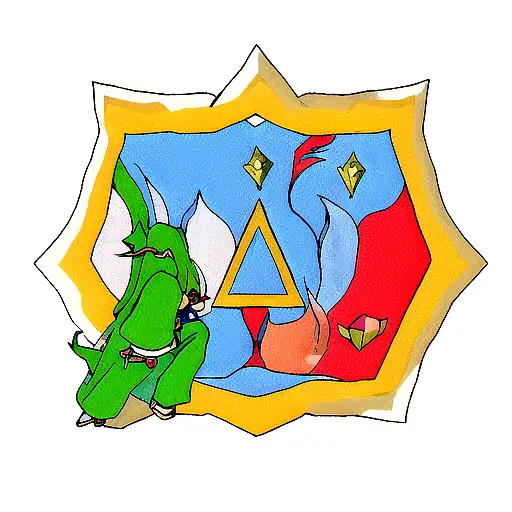 triforce from legend of Zelda  tattoo design idea