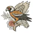 bearded vulture  tattoo design idea