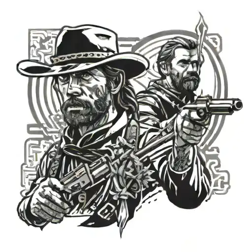 red dead redemption 2 tattoo design idea