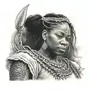 yemaya orisha upper arm tattoo design idea