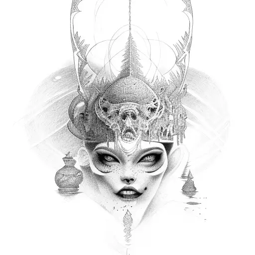 itzamna tattoo design idea