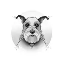 banjo schnauzer  tattoo design idea