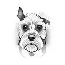 banjo schnauzer  tattoo design idea