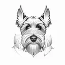 banjo schnauzer  tattoo design idea