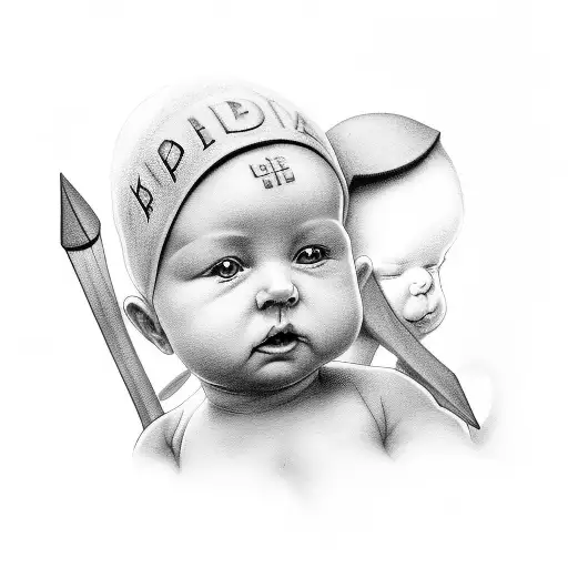 baby loss memorial  tattoo design idea