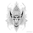 god Isis tattoo design idea