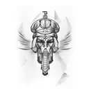 god Isis tattoo design idea