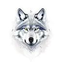 alpha lone wolf  tattoo design idea