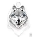 alpha lone wolf  tattoo design idea