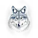 alpha lone wolf  tattoo design idea