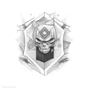 workaholic tattoo design idea