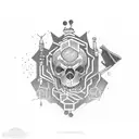 workaholic tattoo design idea