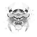 oso samurai  tattoo design idea
