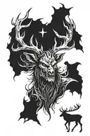 wendigo tattoo design idea