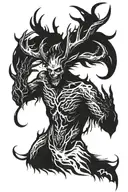 wendigo tattoo design idea