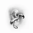 flamingo tattoo design idea