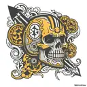 Steelers logo with Paul  tattoo design idea