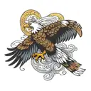 eagle death spiral tattoo design idea