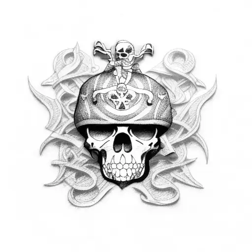 Pirates of the Caribbean inspired sleeve tattoo tattoo design idea