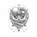 Generate a tattoo design featuring the text 'Los caminos de la vida, No son como yo pensaba, Como los imaginaba, No son  tattoo design idea