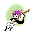 bass guitar tattoo design idea