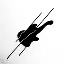 bass guitar tattoo design idea