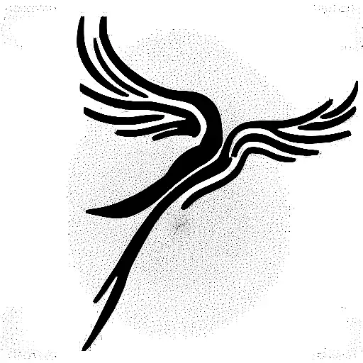 Rebirth, transformation, phoenix  tattoo design idea