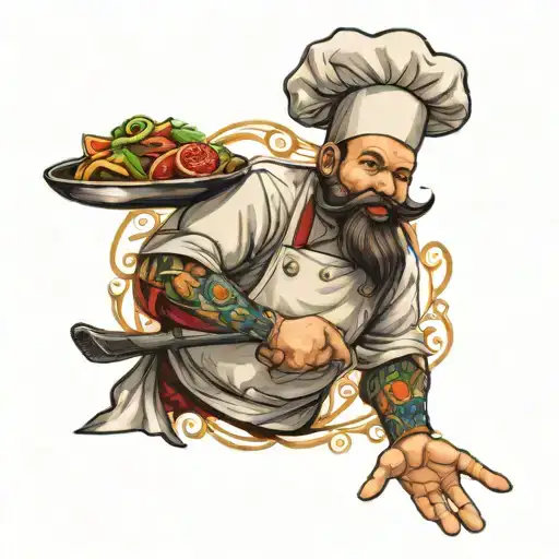chef tattoo design idea