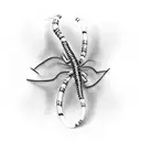 thick and slim lines, centipede, barb wire, long, 3d, black and white tattoo design idea