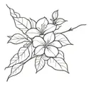 Bougainvillea tattoo design idea