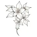 Bougainvillea tattoo design idea