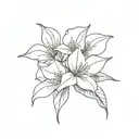 Bougainvillea tattoo design idea