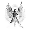 archangel  tattoo design idea
