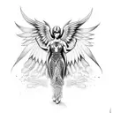 archangel  tattoo design idea