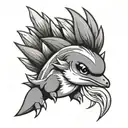 cyndaquil tattoo design idea