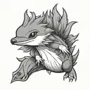 cyndaquil tattoo design idea