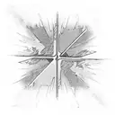 gritty urban landscape, transformed by a radiant silver aura. The reflection of this light in rainwater puddles should r tattoo design idea