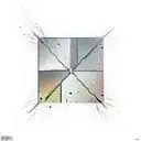 gritty urban landscape, transformed by a radiant silver aura. The reflection of this light in rainwater puddles should r tattoo design idea