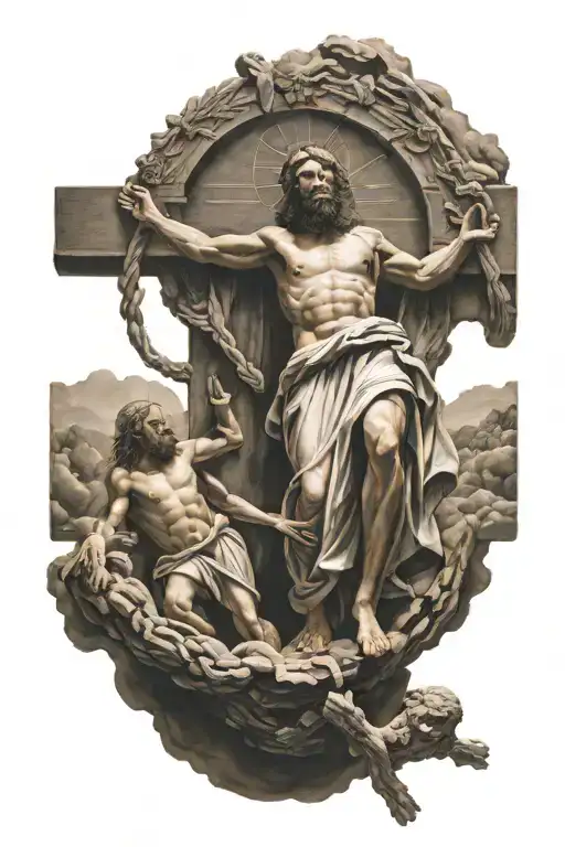 Resurrection of Christ  tattoo design idea