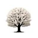 Apple tree tattoo design idea