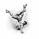 falling man tattoo design idea