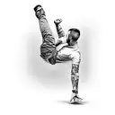 falling man tattoo design idea