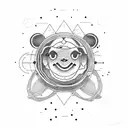 I love you to Pluto and back tattoo design idea