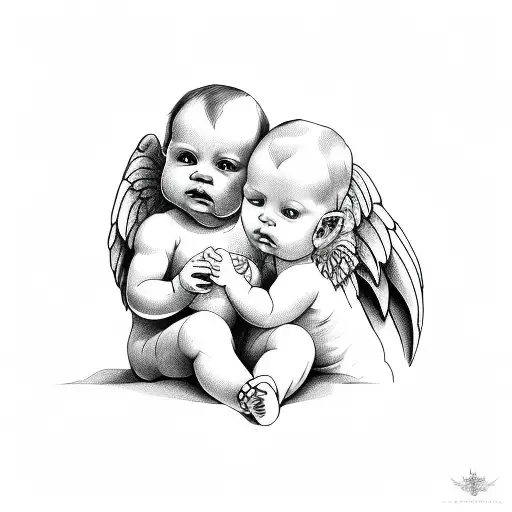 Baby angel miscarriage tattoos  tattoo design idea