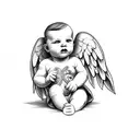 Baby angel miscarriage tattoos  tattoo design idea