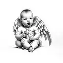 Baby angel miscarriage tattoos  tattoo design idea