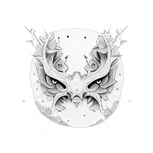 two piece os puzzle  tattoo design idea